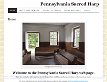 Tablet Screenshot of pennsylvaniasacredharp.com